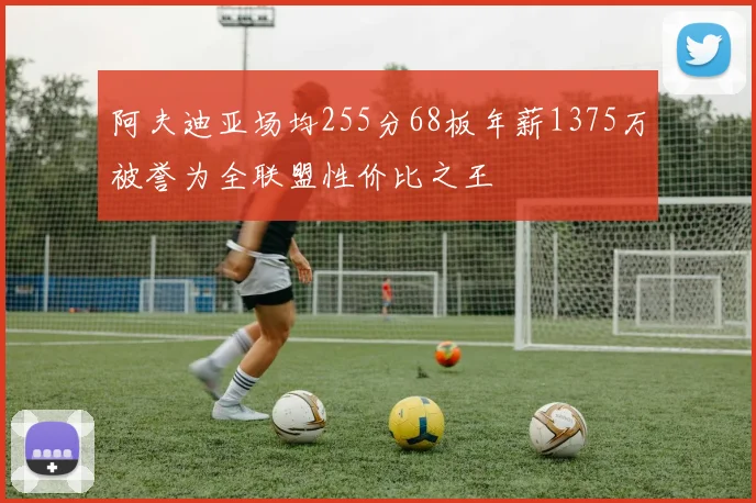 阿夫迪亚场均255分68板年薪1375万被誉为全联盟性价比之王